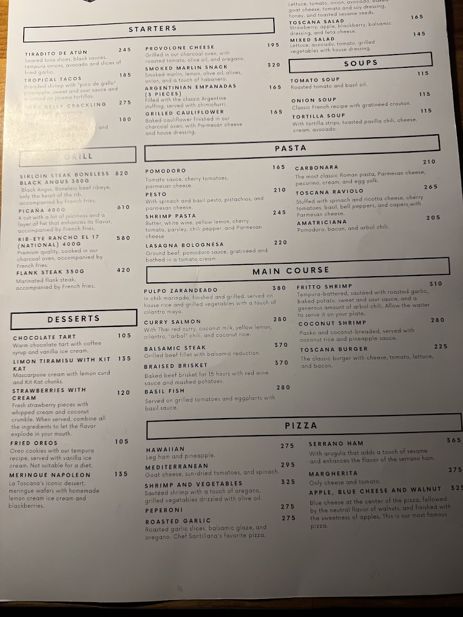 La Toscana Menu Photo 2