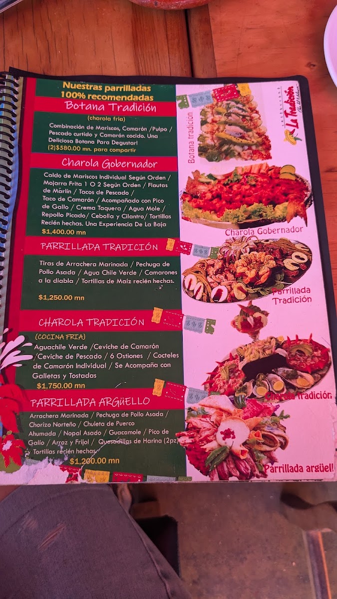 La Tradicion Menu