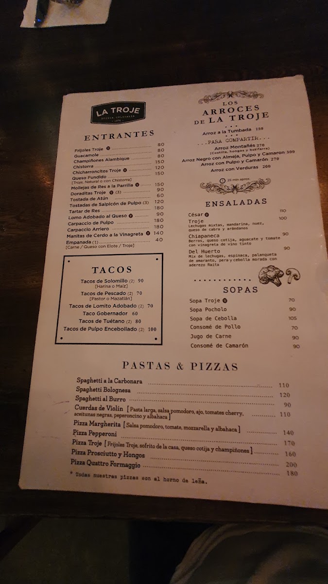 La Troje Bodega Culinaria Menu Photo 5