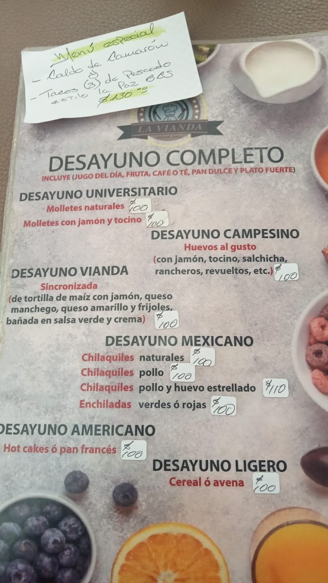 La Vianda Menu Photo 4