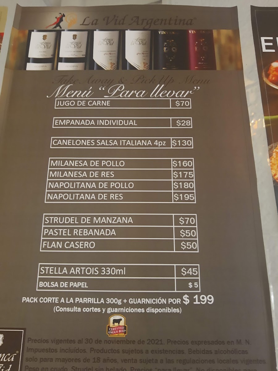 La Vid Argentina Menu Photo 4