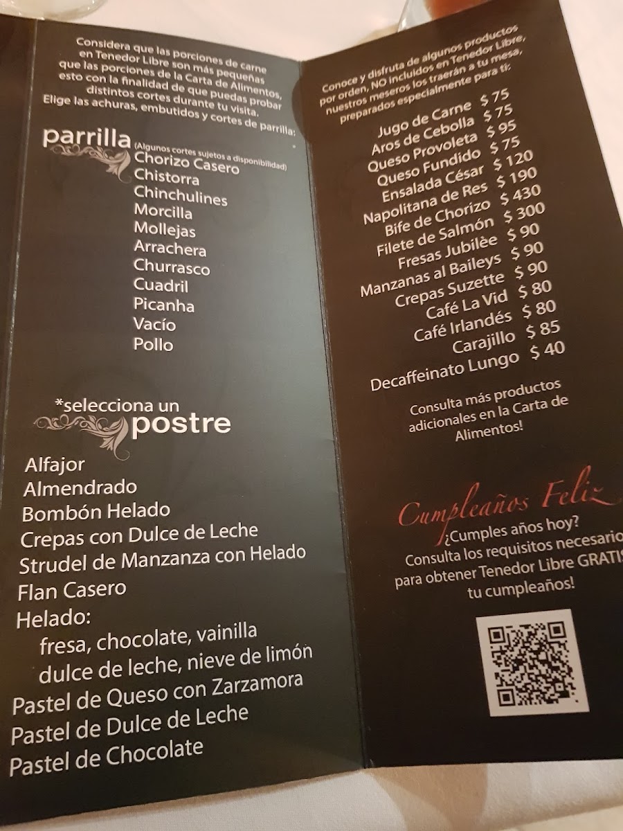 La Vid Argentina Menu Photo 8