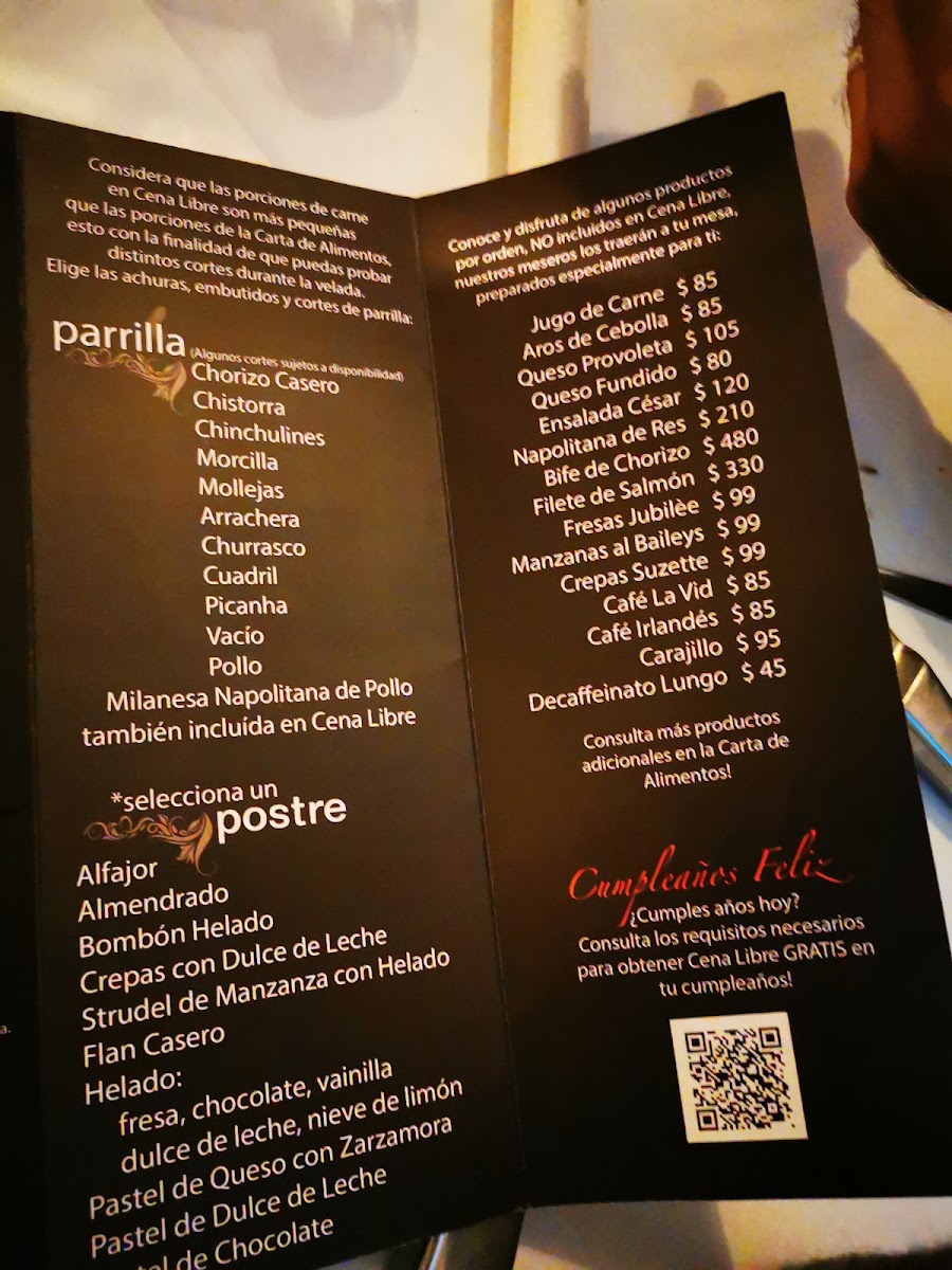 La Vid Argentina Menu Photo 9