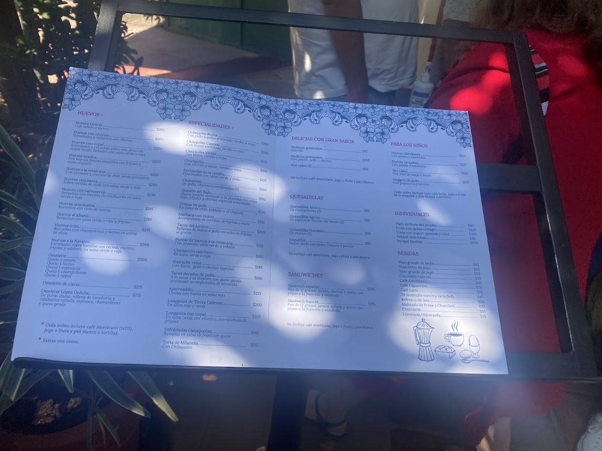 La Vienet Menu