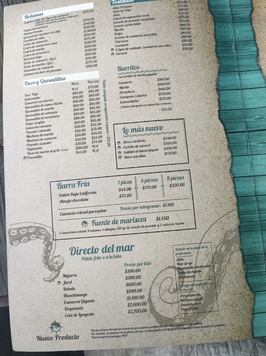 La Viga Menu Photo 3