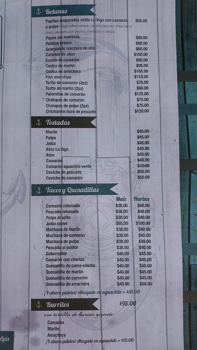 La Viga Menu Photo 8