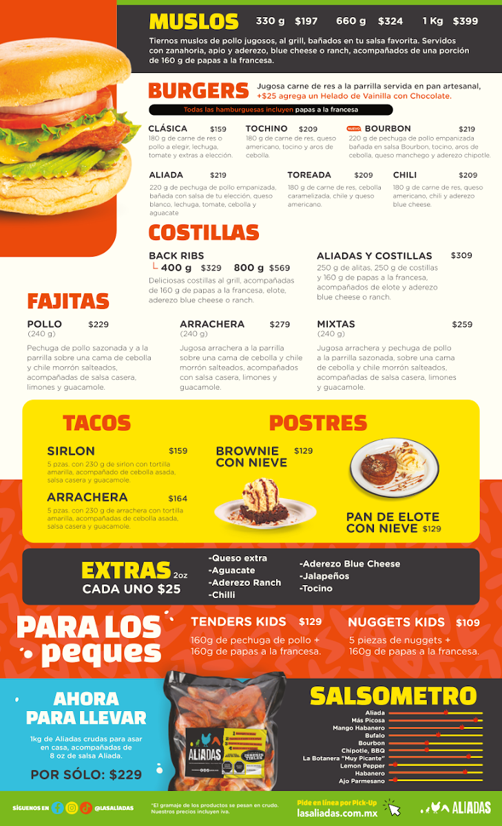 Las Aliadas Suc. Escobedo Menu