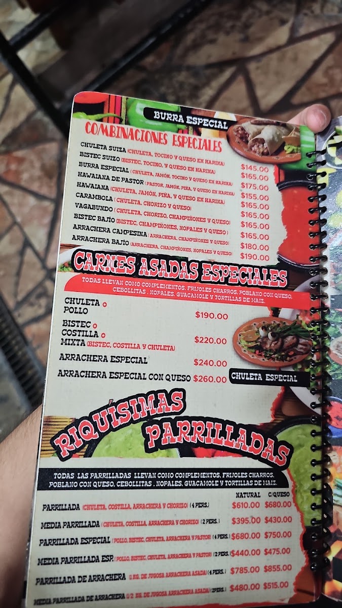 Las Brasas Del Bajio Menu