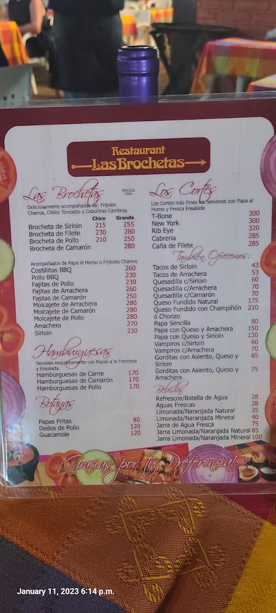 Las Brochetas Menu Photo 10