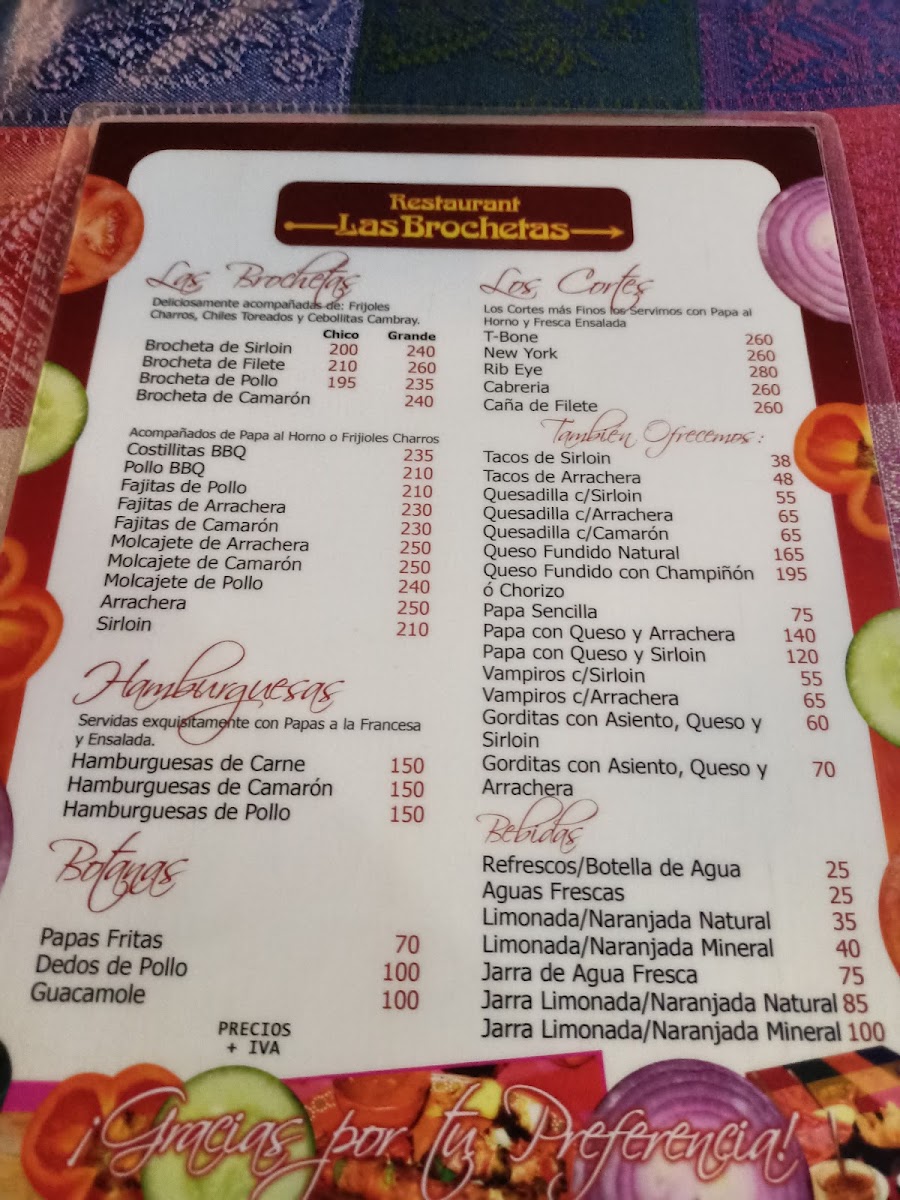 Las Brochetas Menu Photo 4