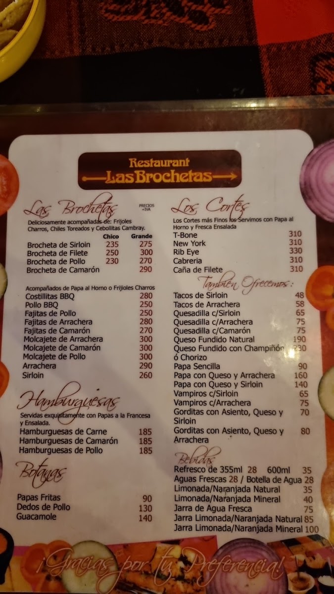 Las Brochetas Menu Photo 5