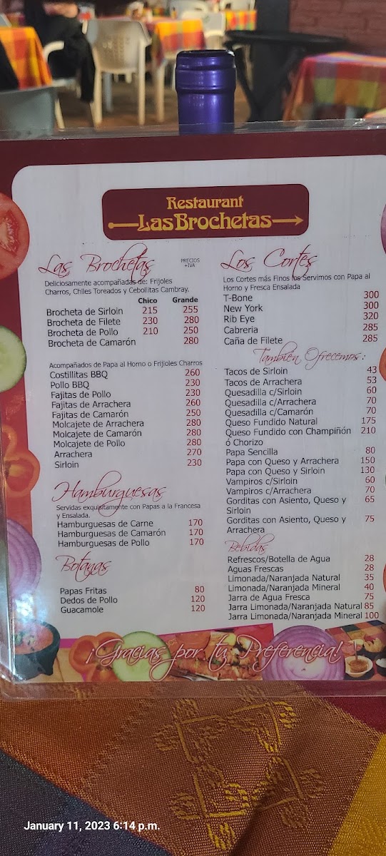 Las Brochetas Menu Photo 9