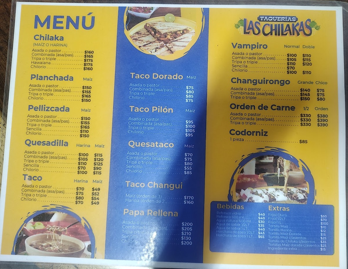 Las Chilakas De Don Juan Sucursal Campina Menu