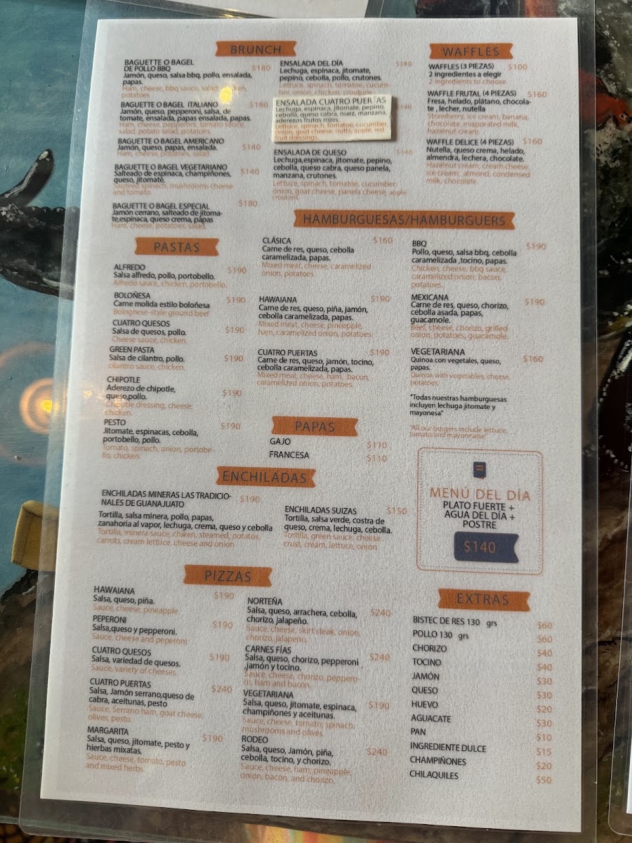 Las Cuatro Puertas Menu Photo 4