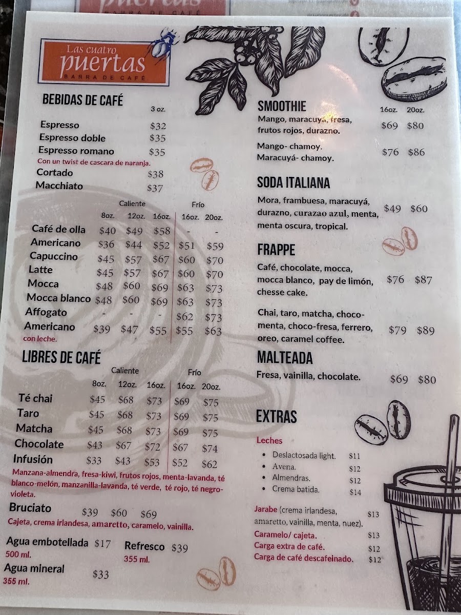 Las Cuatro Puertas Menu Photo 5
