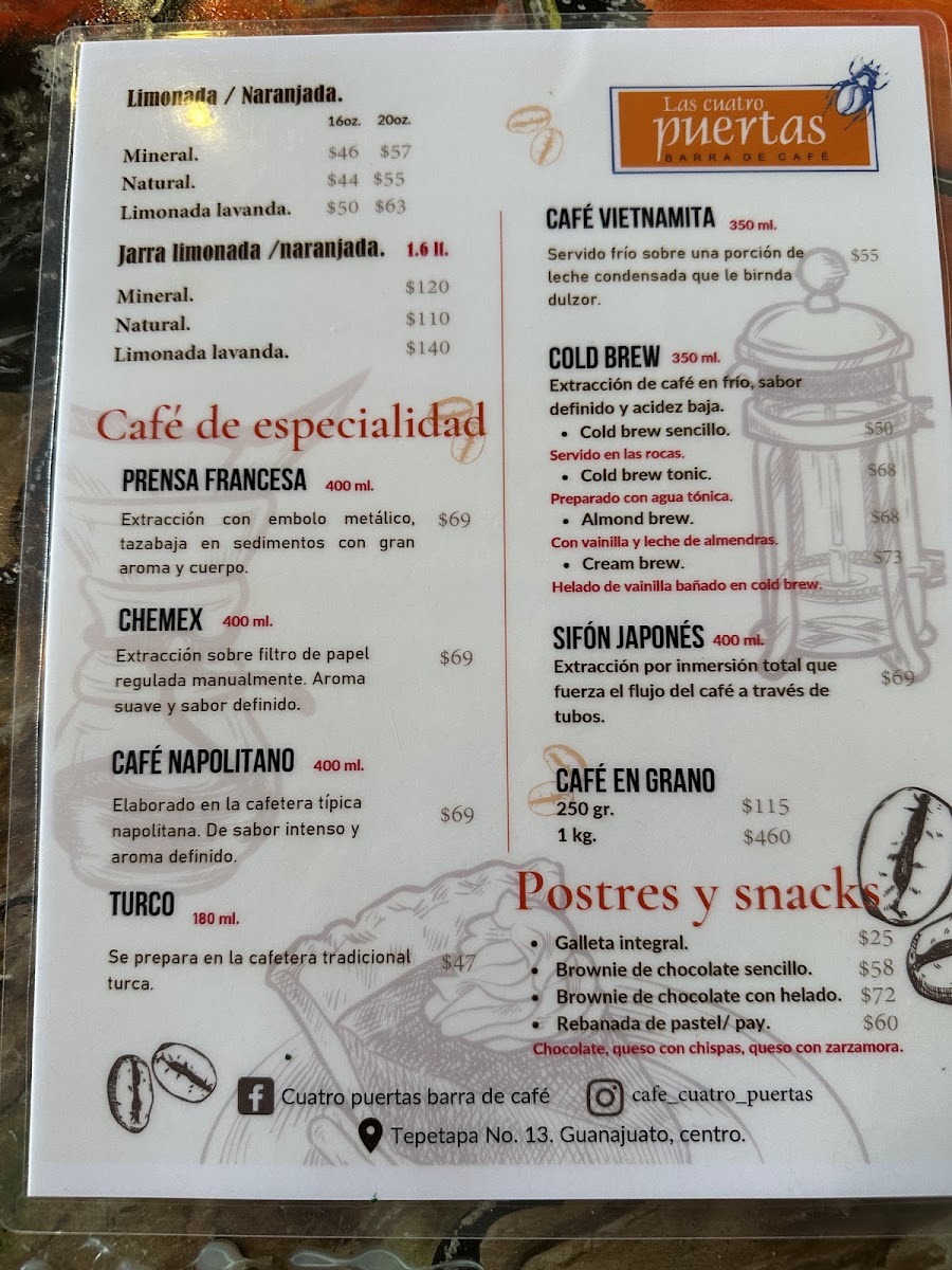 Las Cuatro Puertas Menu Photo 6