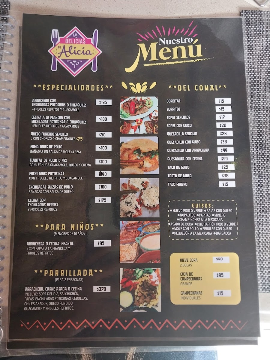 Las Delicias de Alicia tequis Menu Photo 2