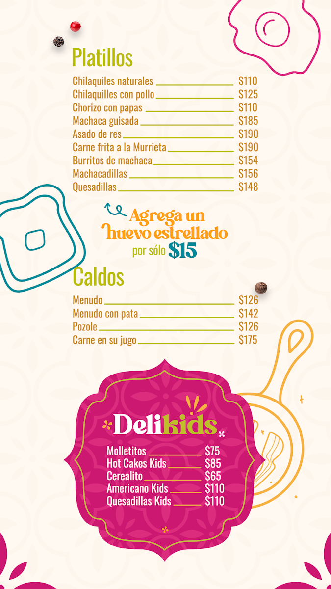 Las Delicias Restaurant Menu