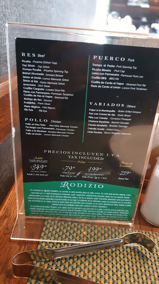 Las Espadas - Brazilian Steakhouse Menu Photo 6