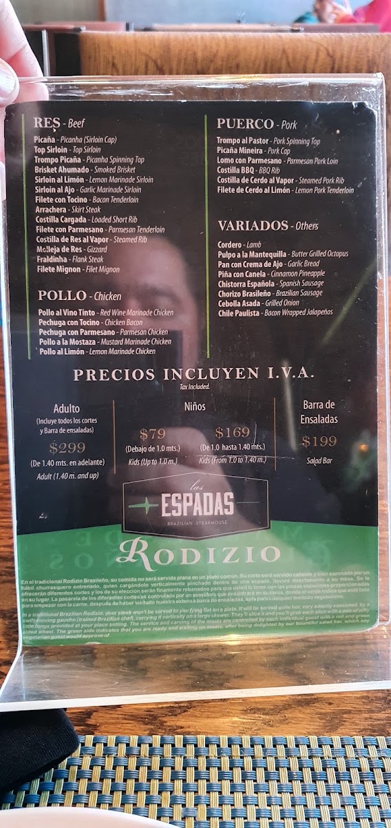 Las Espadas - Brazilian Steakhouse Menu Photo 9