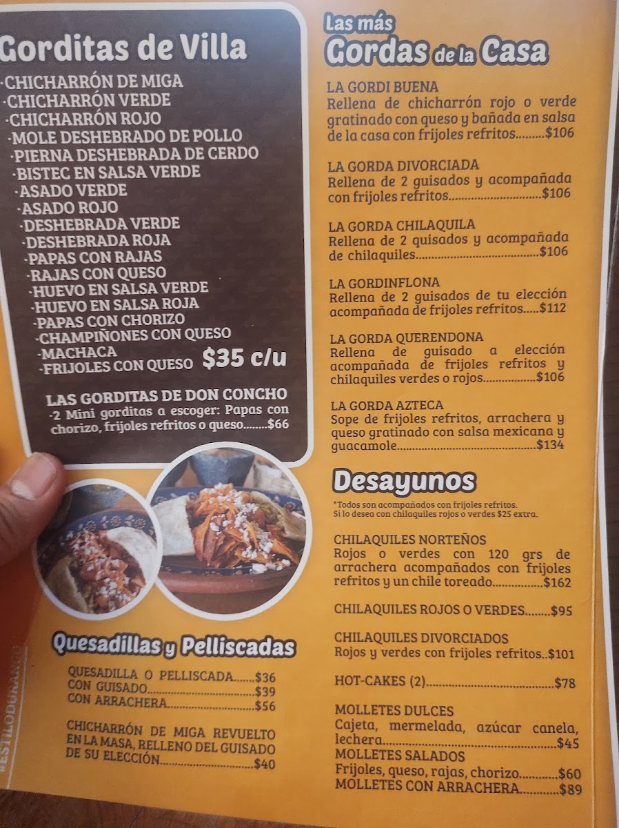 Las Gorditas De Villa Menu Photo 4