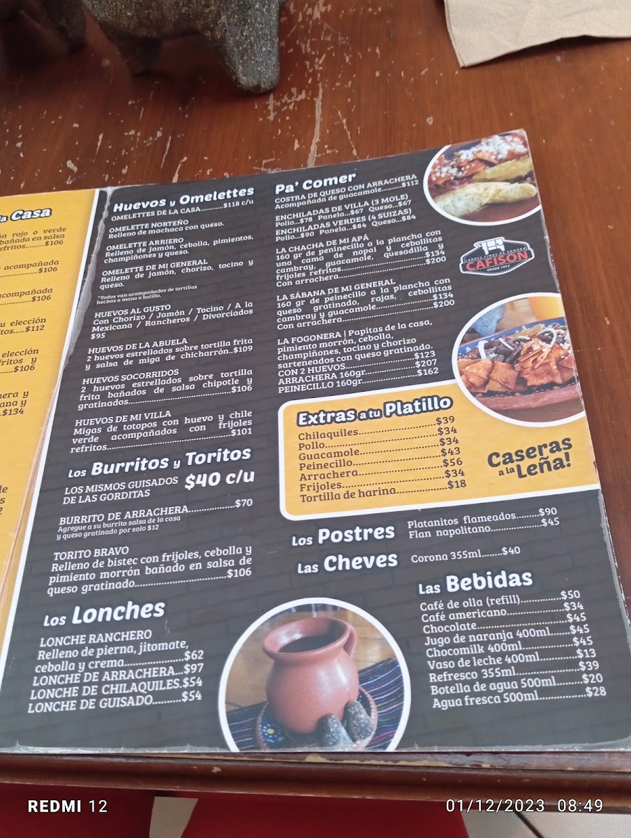 Las Gorditas De Villa Menu Photo 7