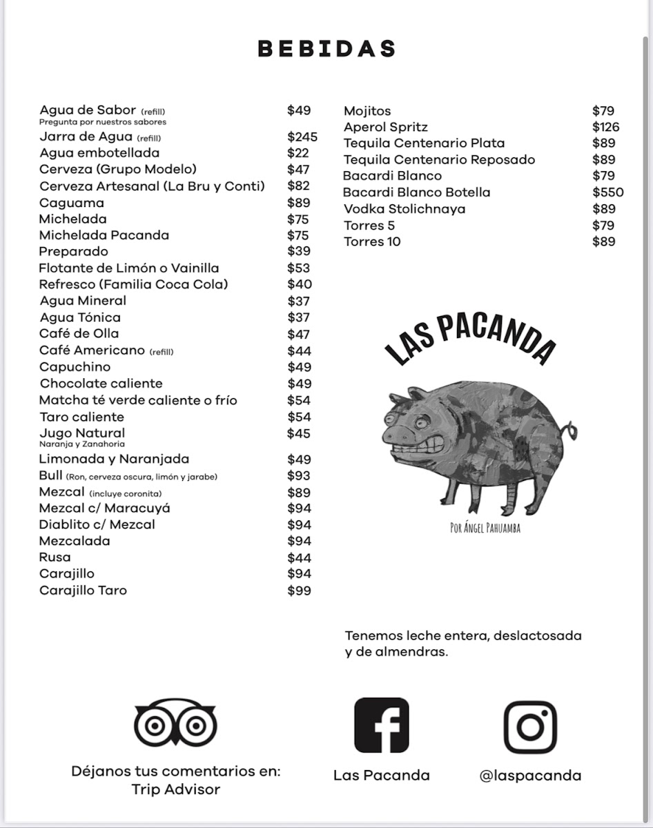 Las Pacanda Menu Photo 2