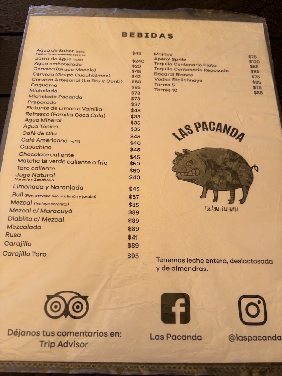 Las Pacanda Menu Photo 5