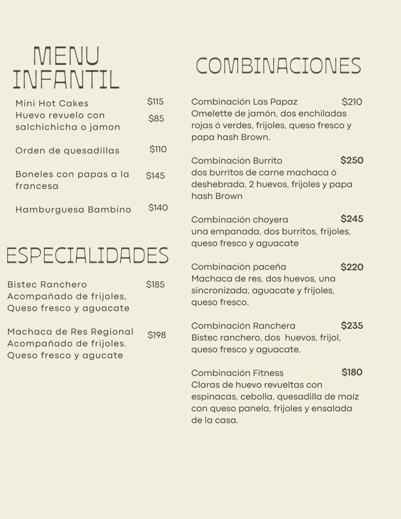 Las Papaz Menu Photo 7