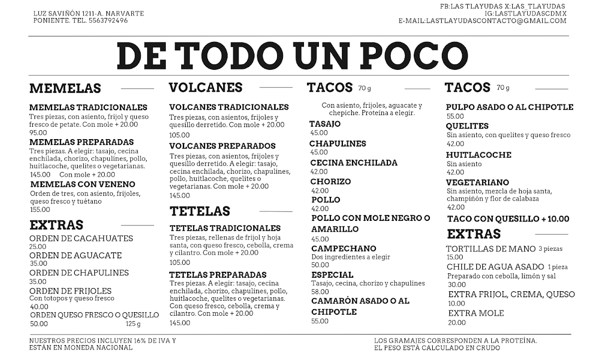 Las Tlayudas, Comida Casual Oaxaqueña Menu Photo 4