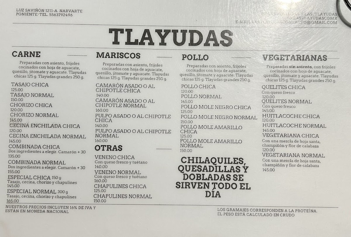 Las Tlayudas, Comida Casual Oaxaqueña Menu Photo 7