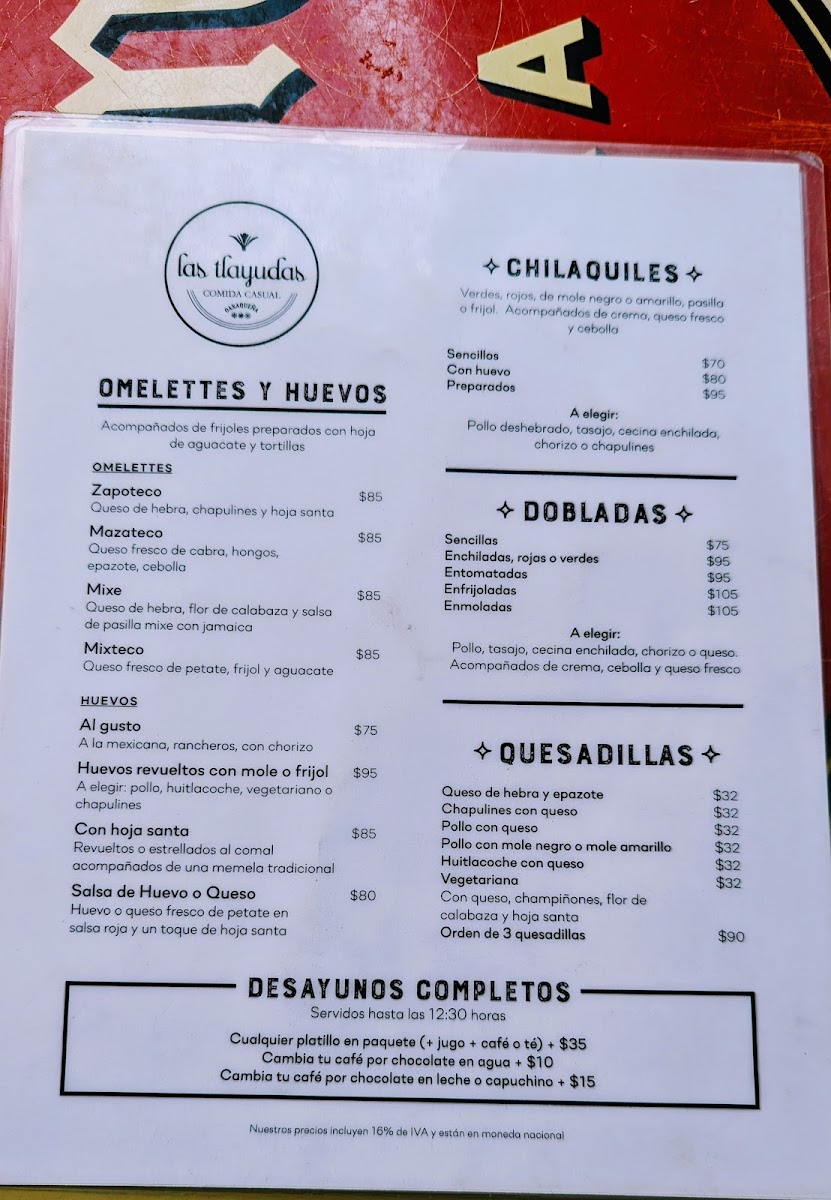 Las Tlayudas, Comida Casual Oaxaqueña Menu Photo 9