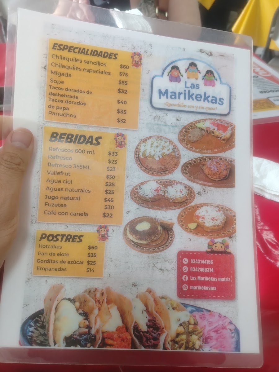 Las Tres Marias Restaurante Menu
