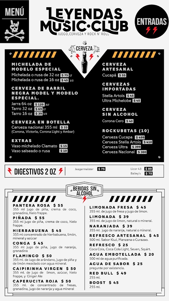 Leyendas Music Club Menu Photo 8