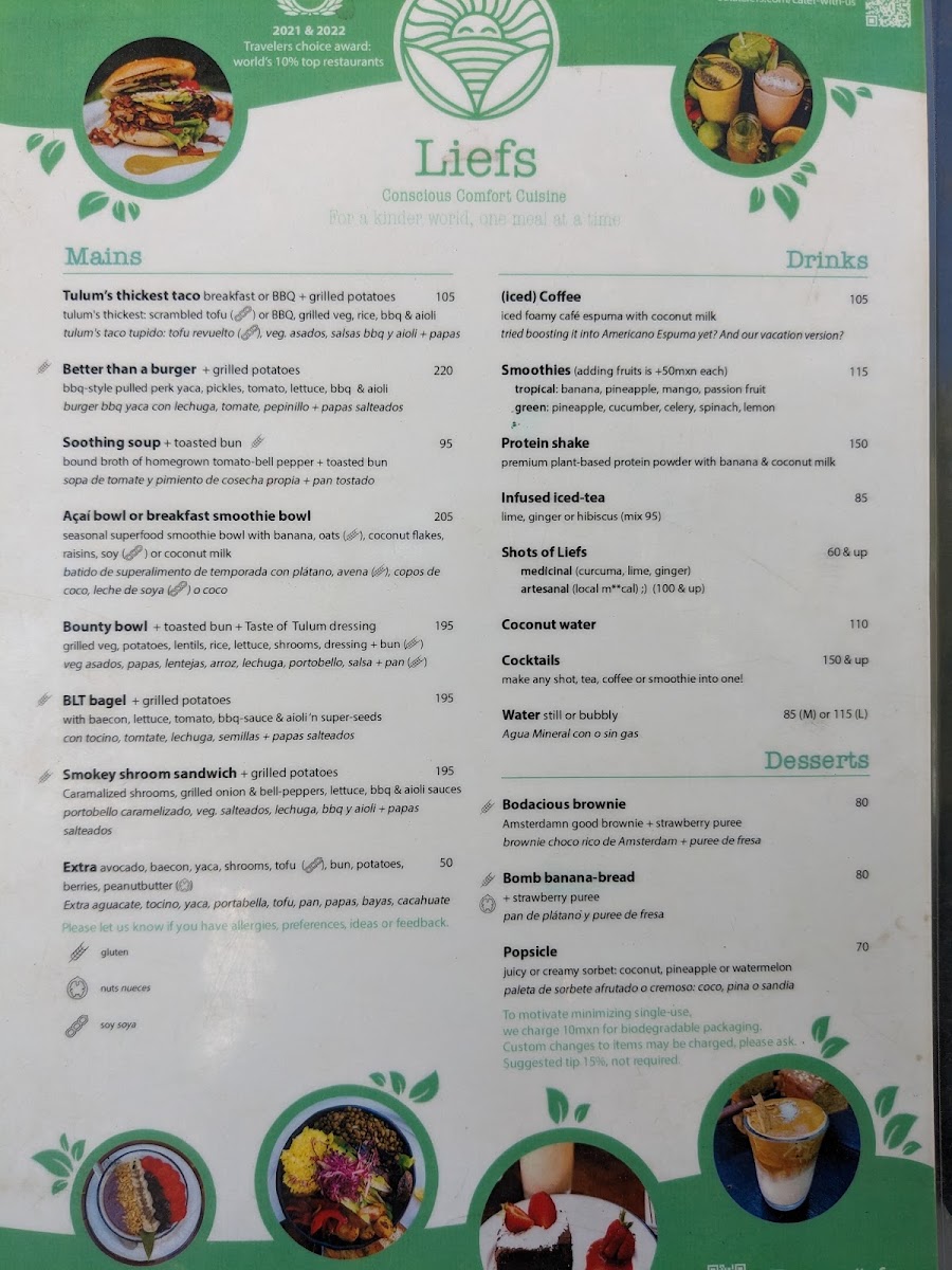 Liefs Tulum Menu Photo 10