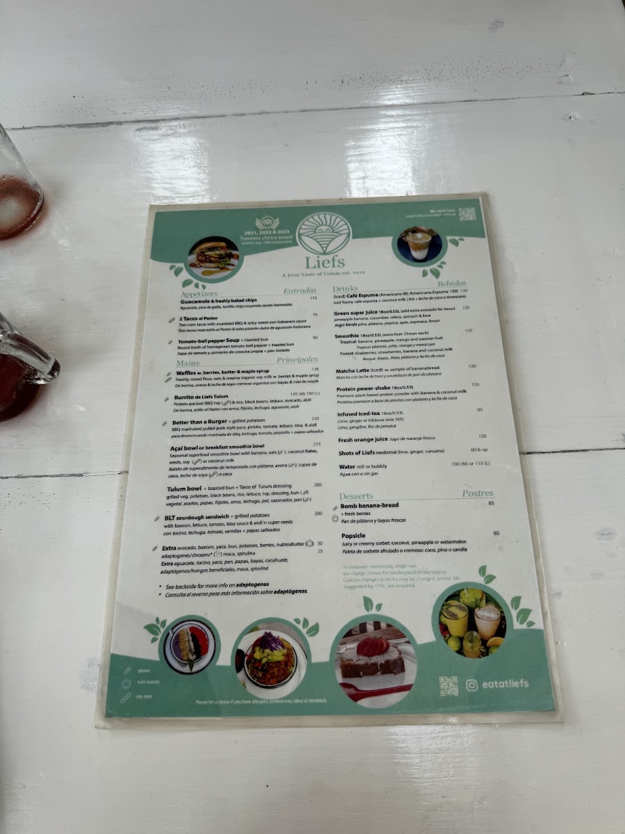 Liefs Tulum Menu Photo 4