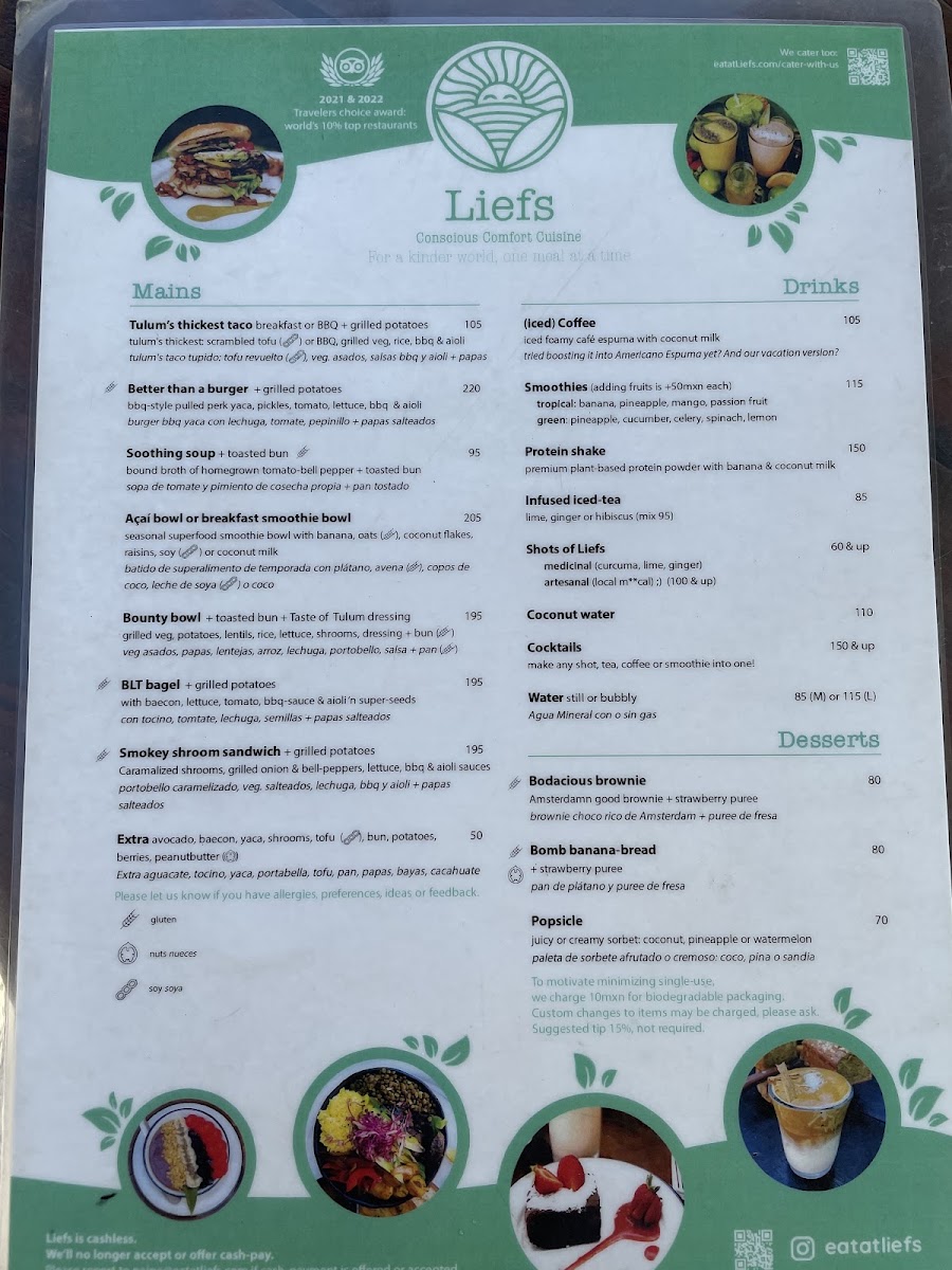 Liefs Tulum Menu Photo 7