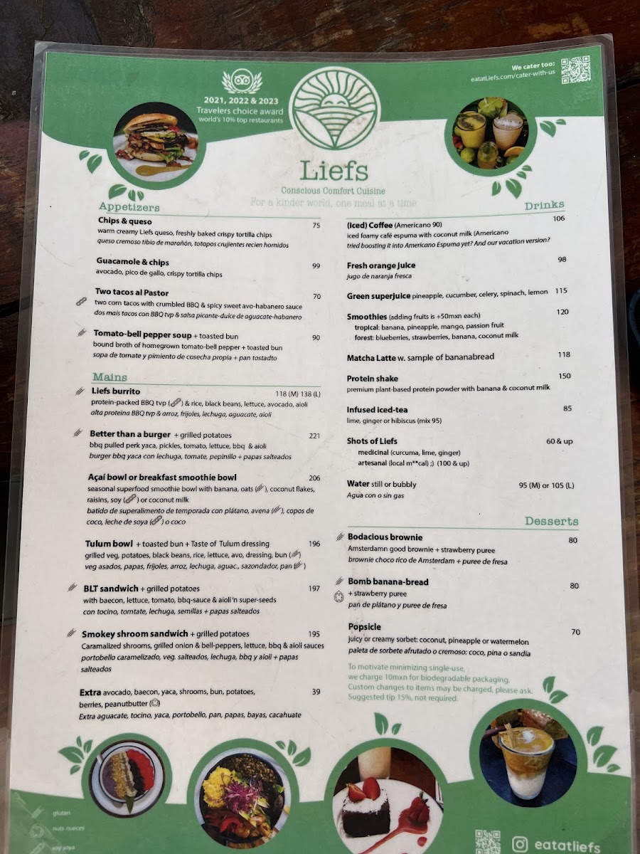 Liefs Tulum Menu Photo 9