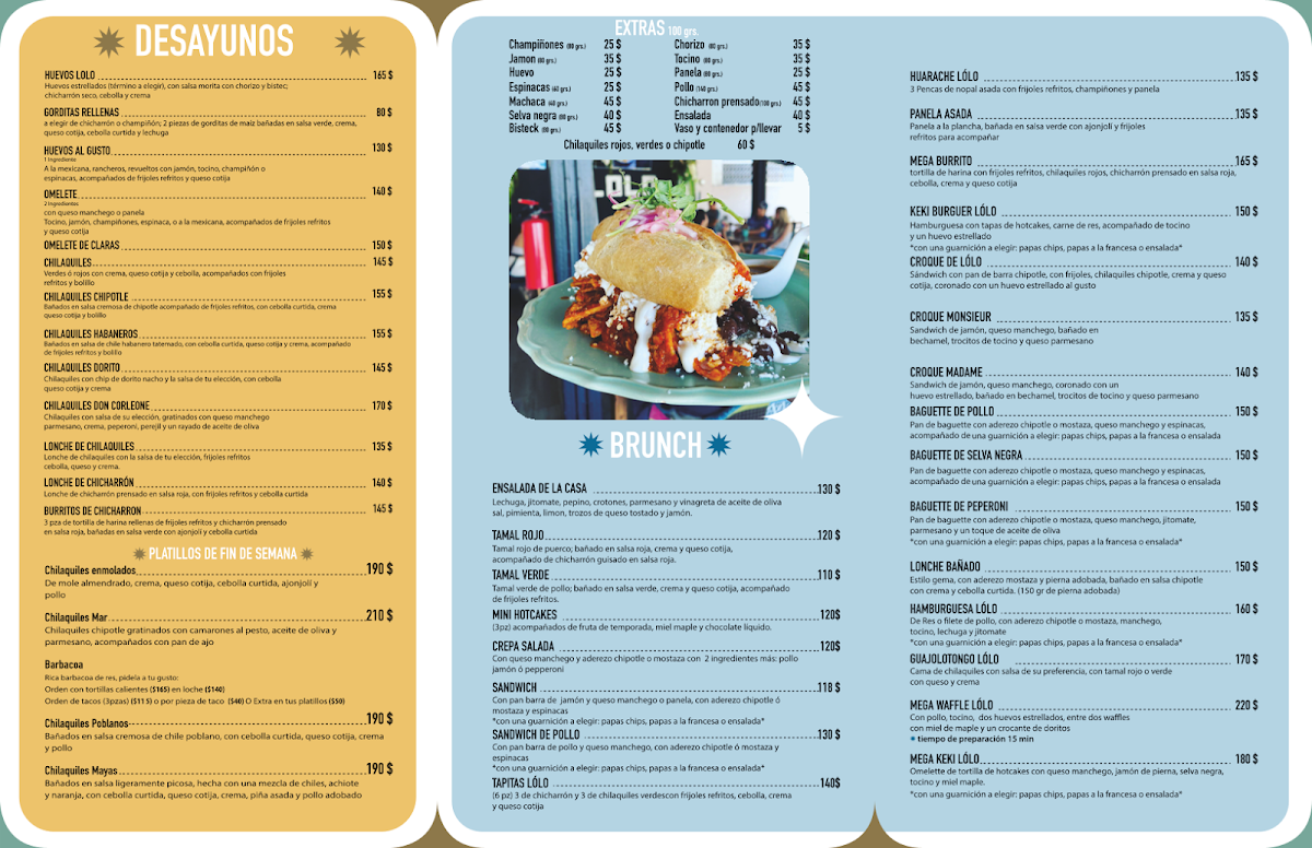 Lolo Cafe & Brunch Menu