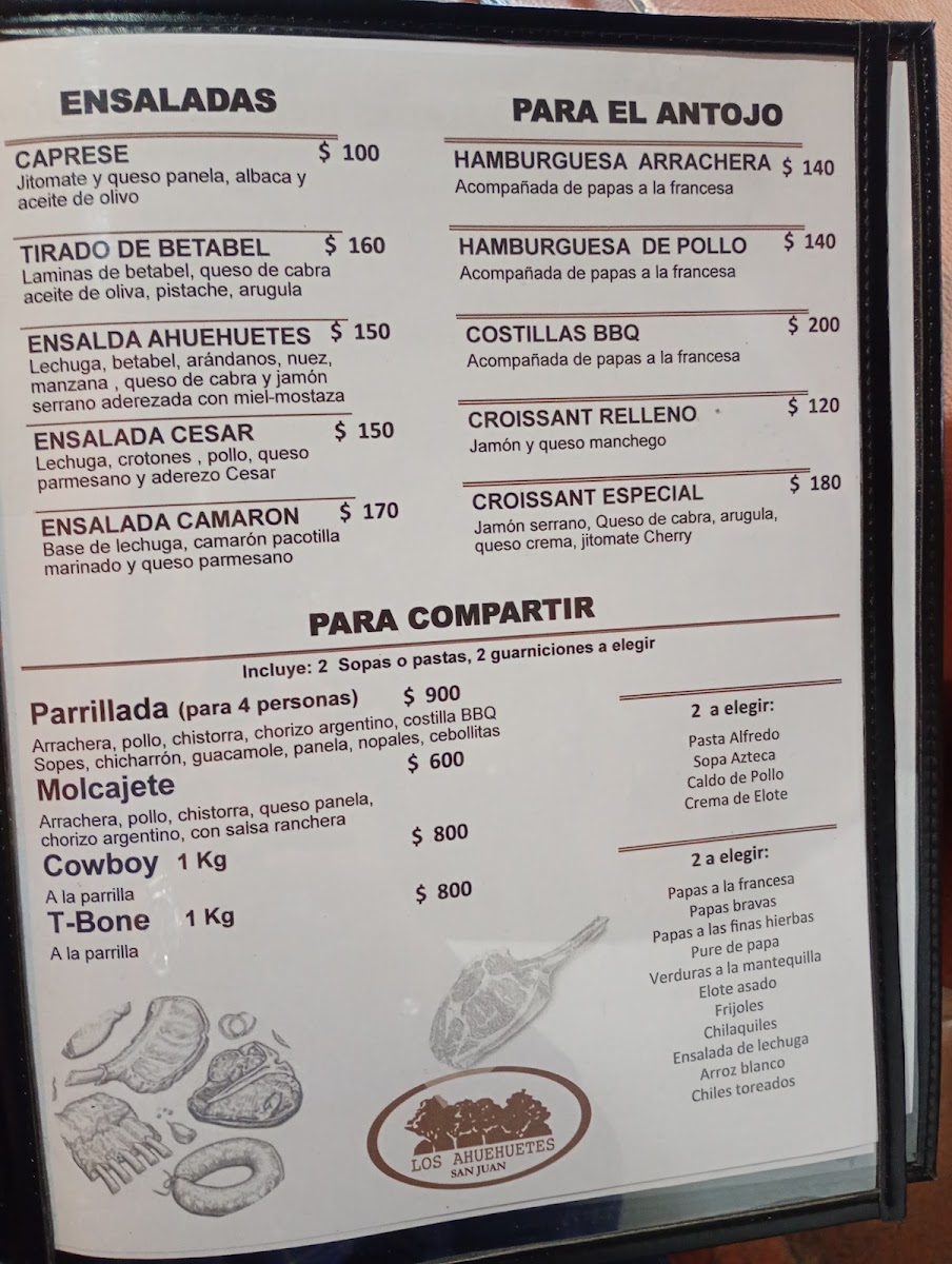 Los Ahuehuetes Menu Photo 2