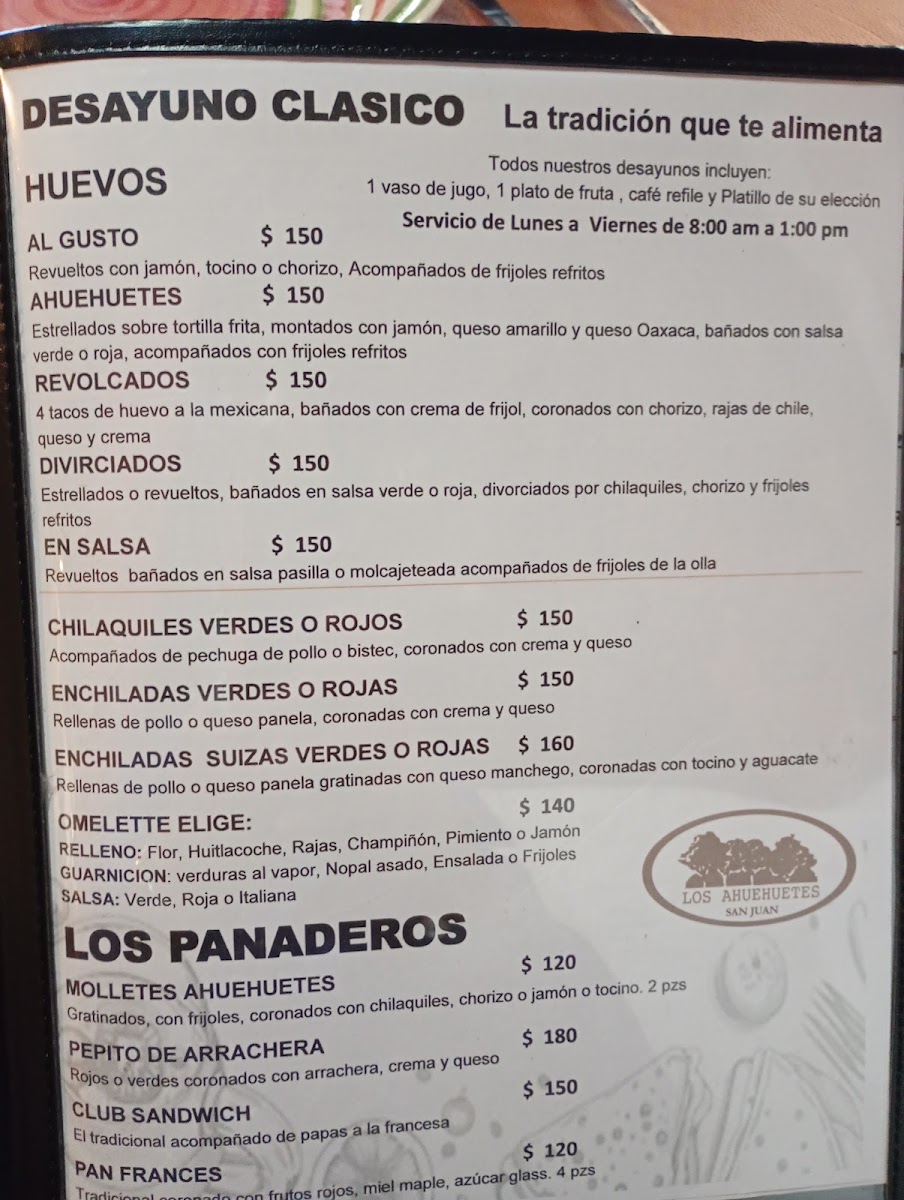 Los Ahuehuetes Menu Photo 5