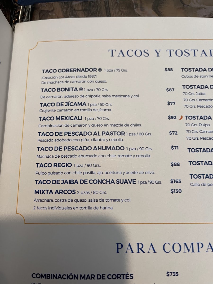 Los Arcos Menu Photo 7