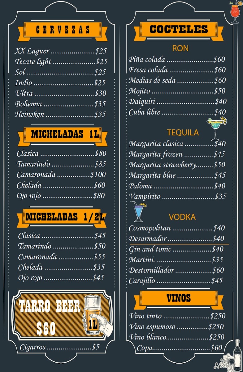 Los Bambús Restaurante & Bar-Lounge Menu