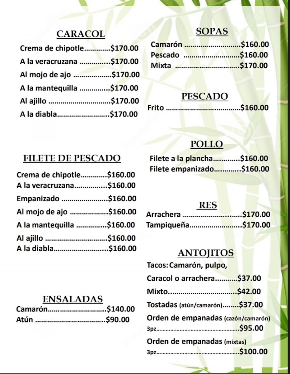 Los Bambús Restaurante & Bar-Lounge Menu Photo 4