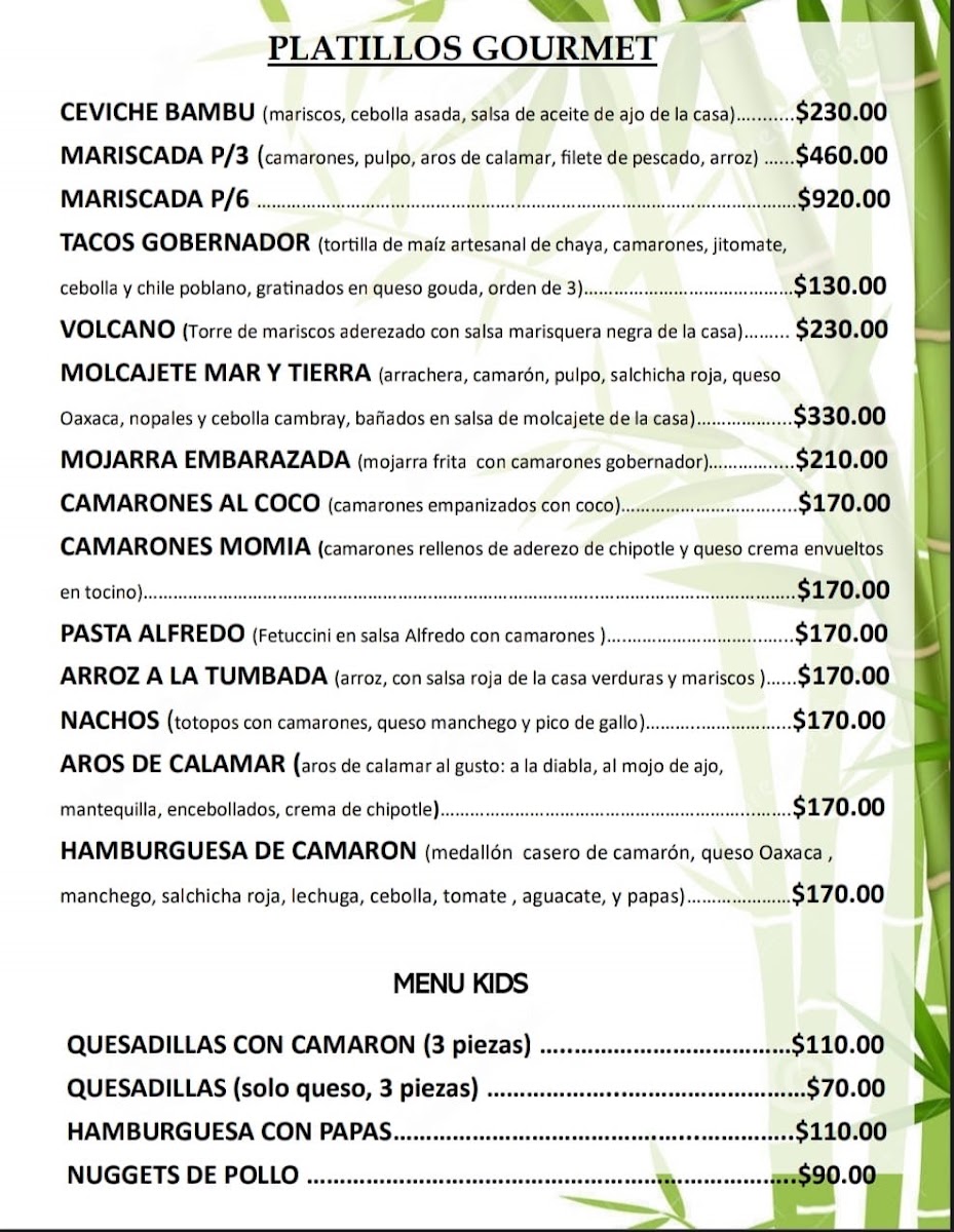 Los Bambús Restaurante & Bar-Lounge Menu Photo 5