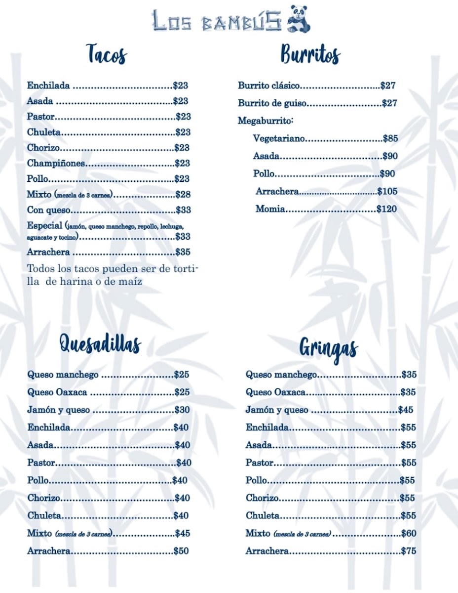 Los Bambús Restaurante & Bar-Lounge Menu Photo 7