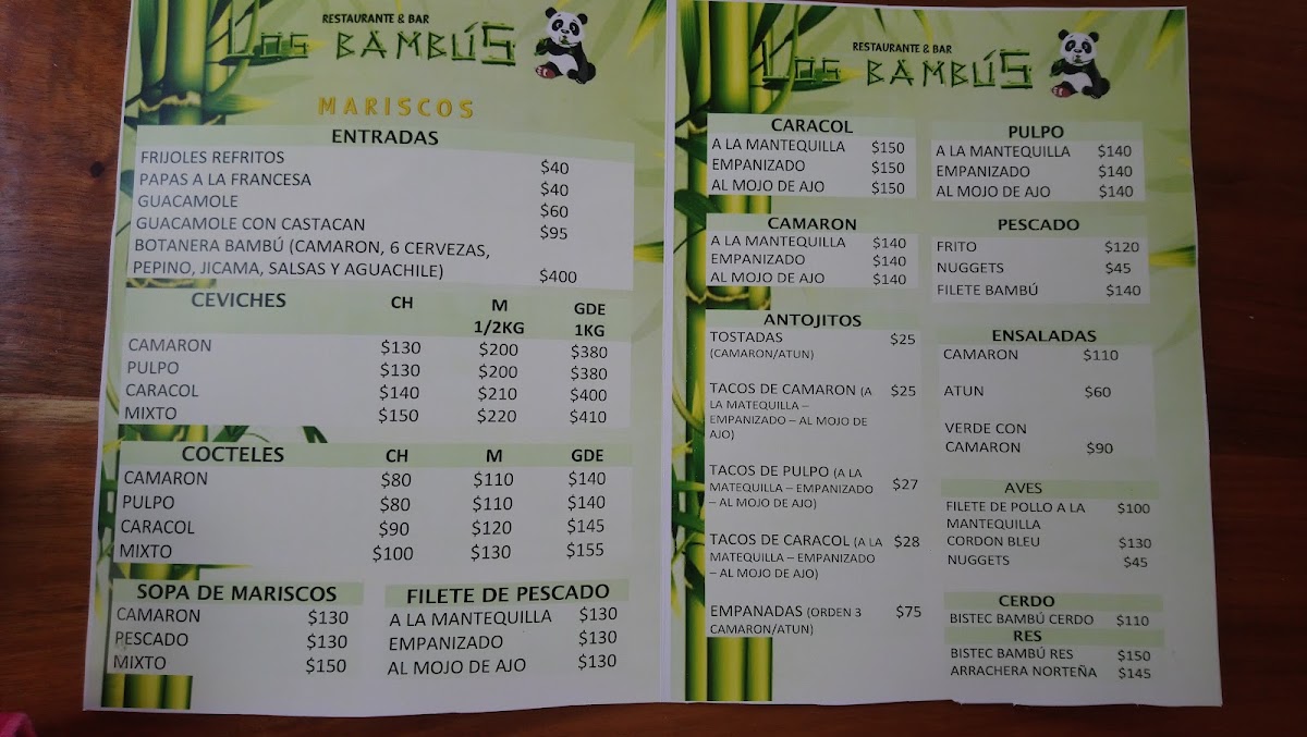 Los Bambús Restaurante & Bar-Lounge Menu Photo 8