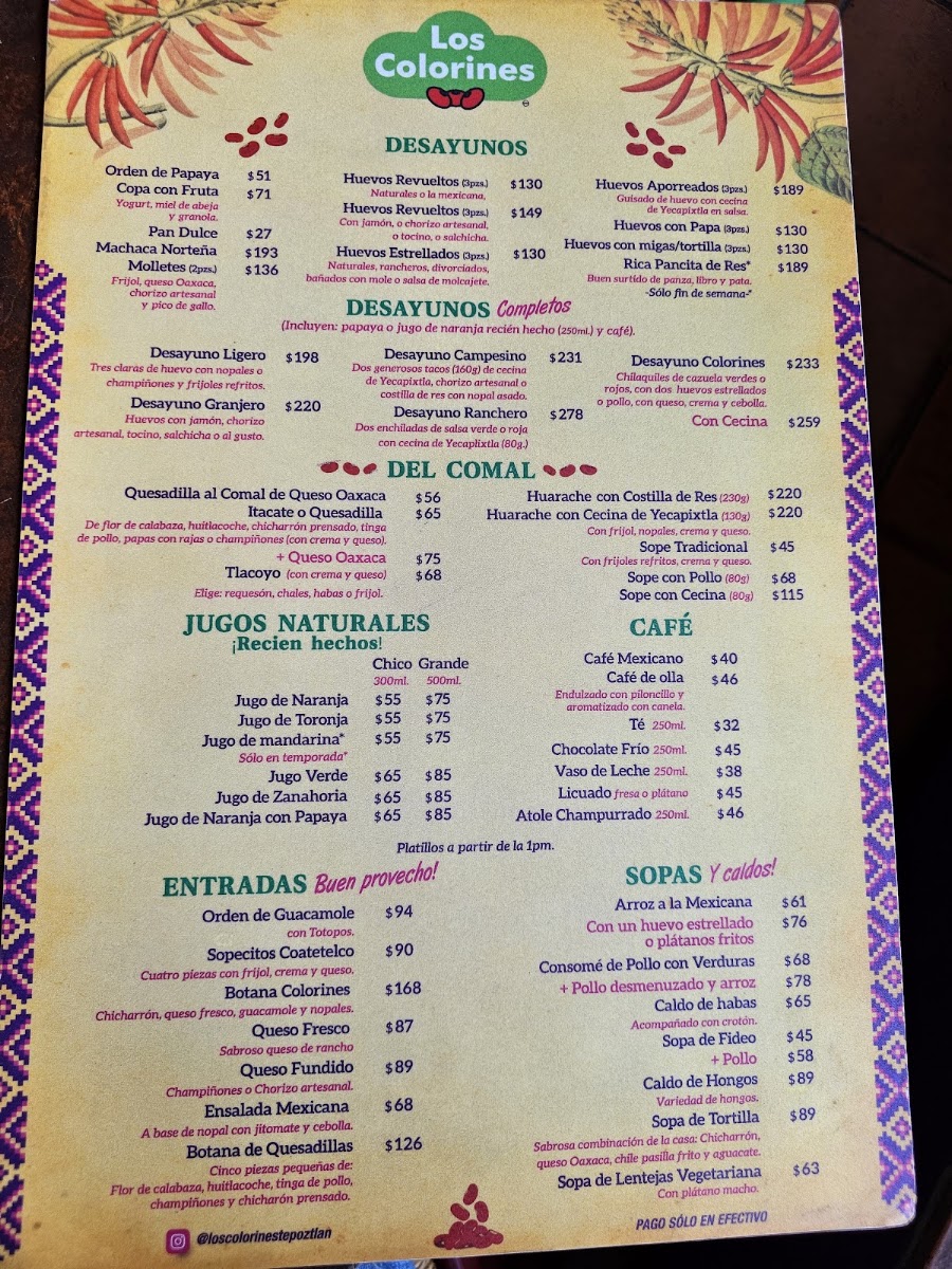 Los Colorines Menu Photo 3