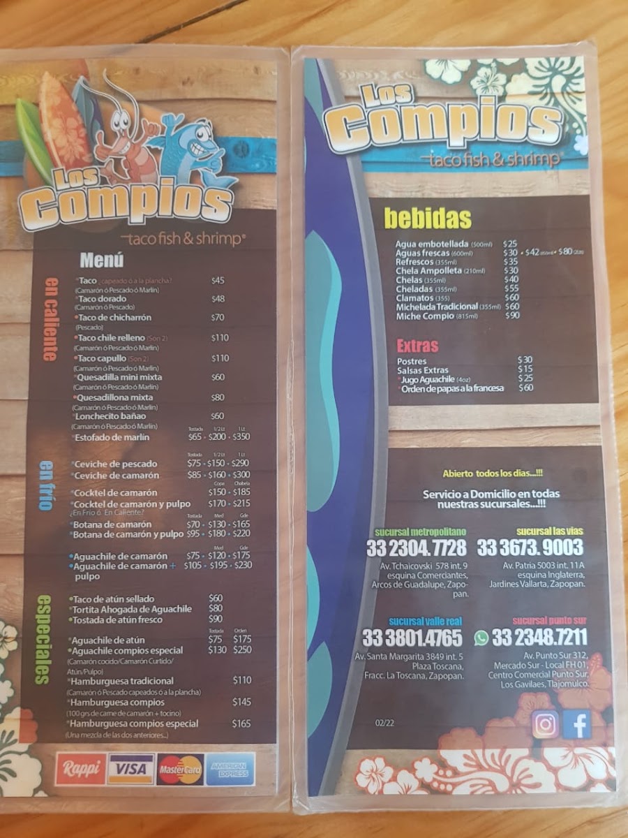 Los Compios Taco Fish & Shrimp - Chapalita Menu Photo 2