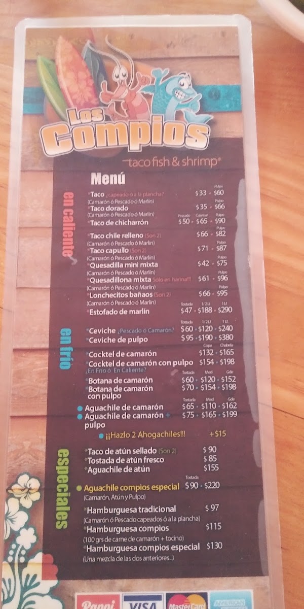 Los Compios Taco Fish & Shrimp - Chapalita Menu Photo 5